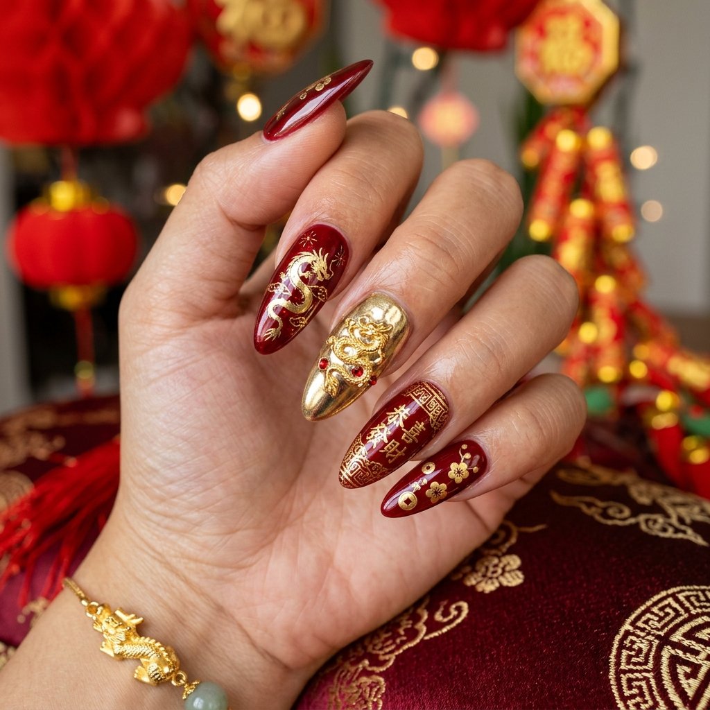 Prosperity Symbol Nail Ideas