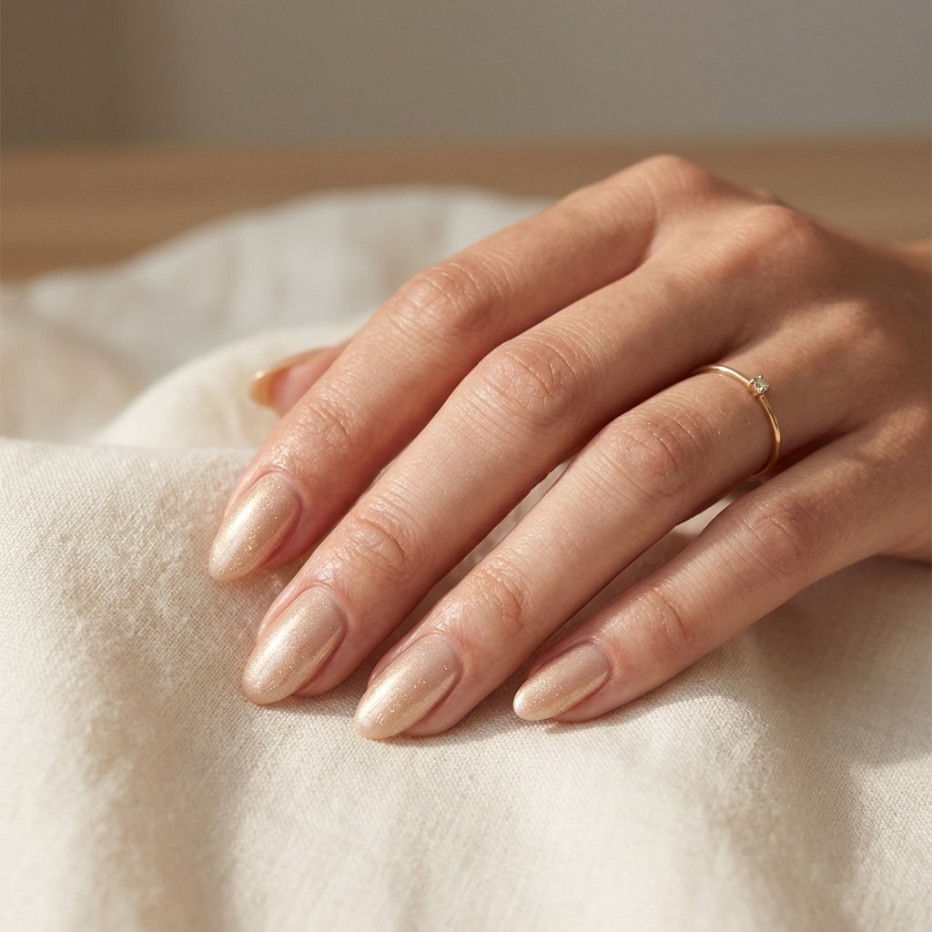 Champagne Nude Nails Ideas