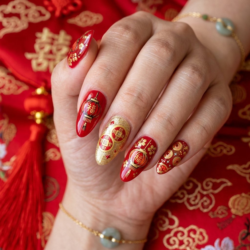 Chinese New Year Nail Ideas
