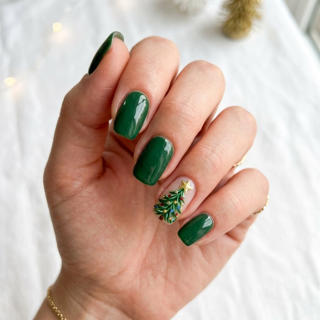Christmas Tree Nail Art Ideas
