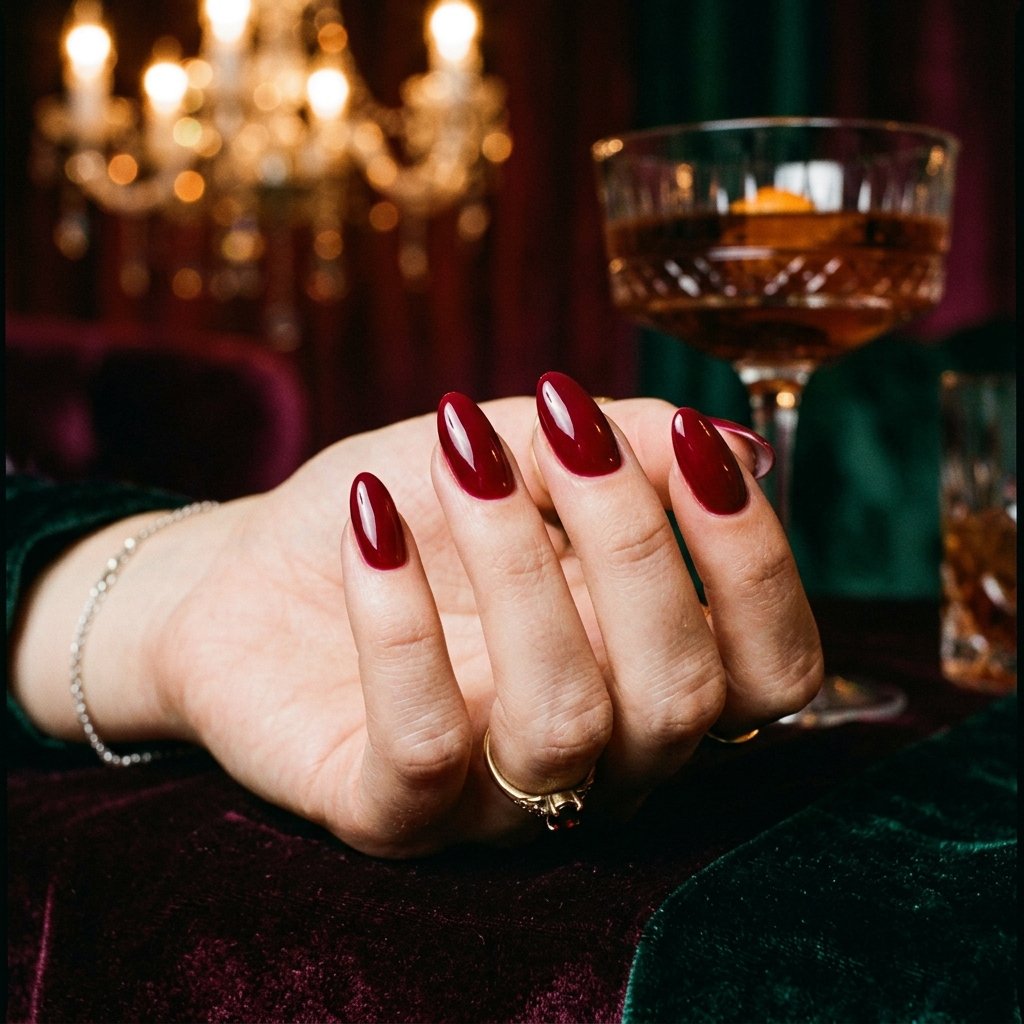 Cranberry Red Nails Ideas