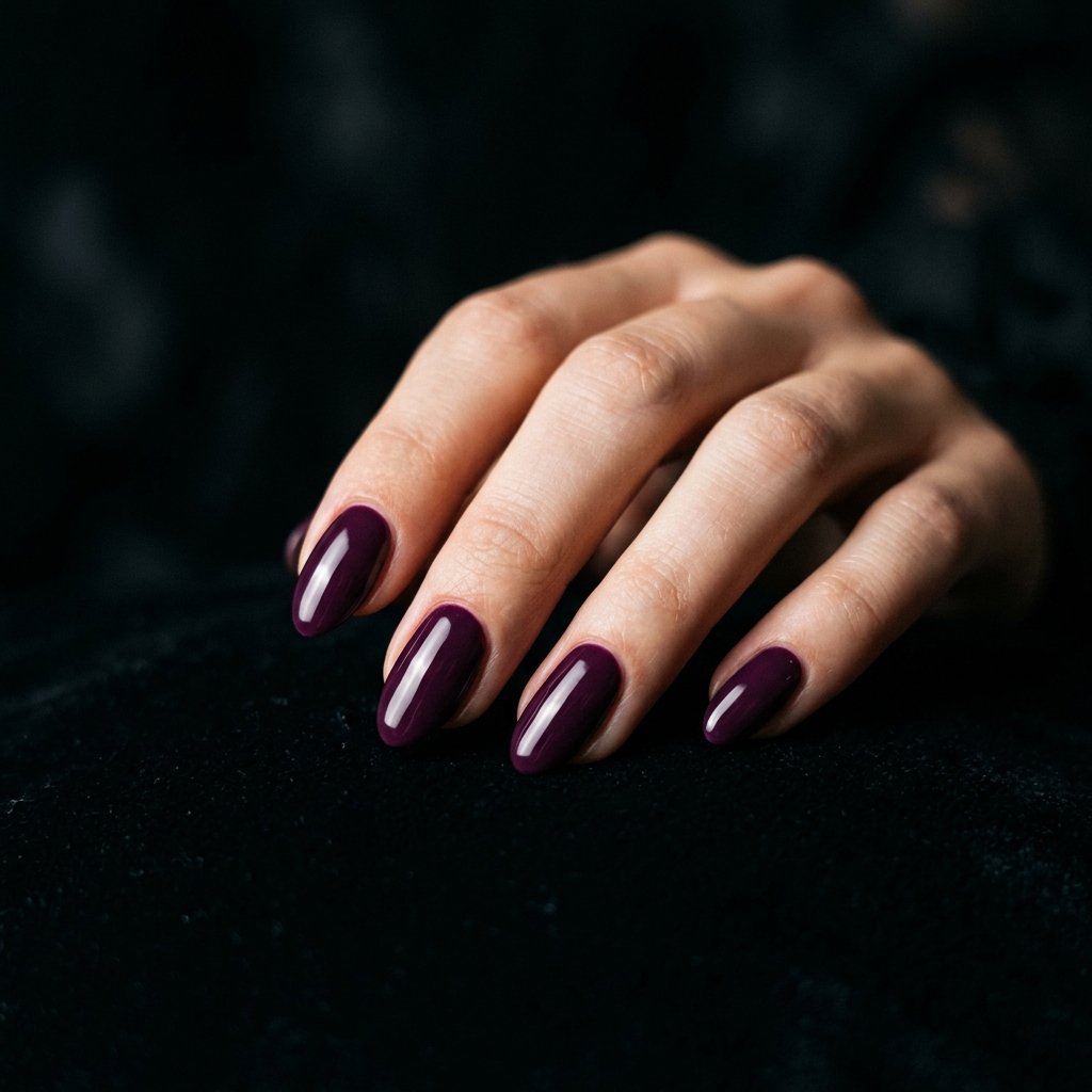 Deep Plum Nails Ideas