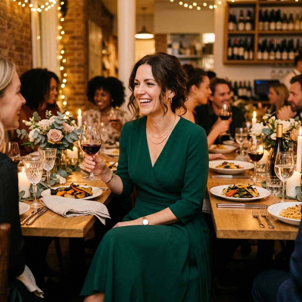 Elegant Reunion Dinner Outfit Idea