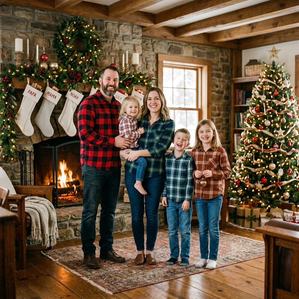 27 Christmas Outfit Ideas You'll Want to Pin & Wear 27 Rustic Plaid Family Idea