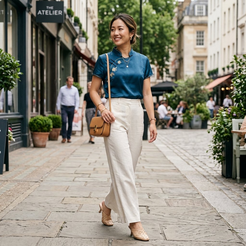 Mandarin Collar Top Idea