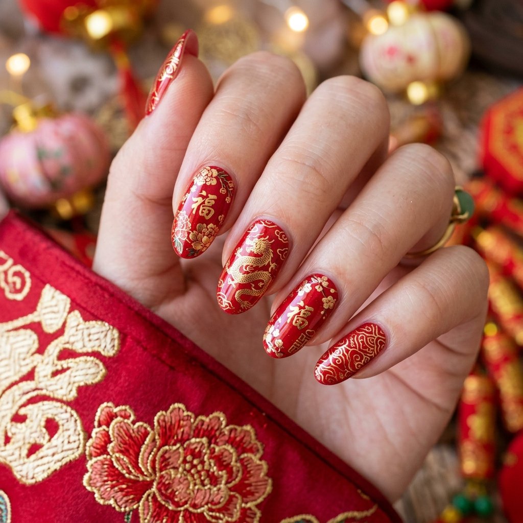 Lunar New Year Nail Wrap Ideas