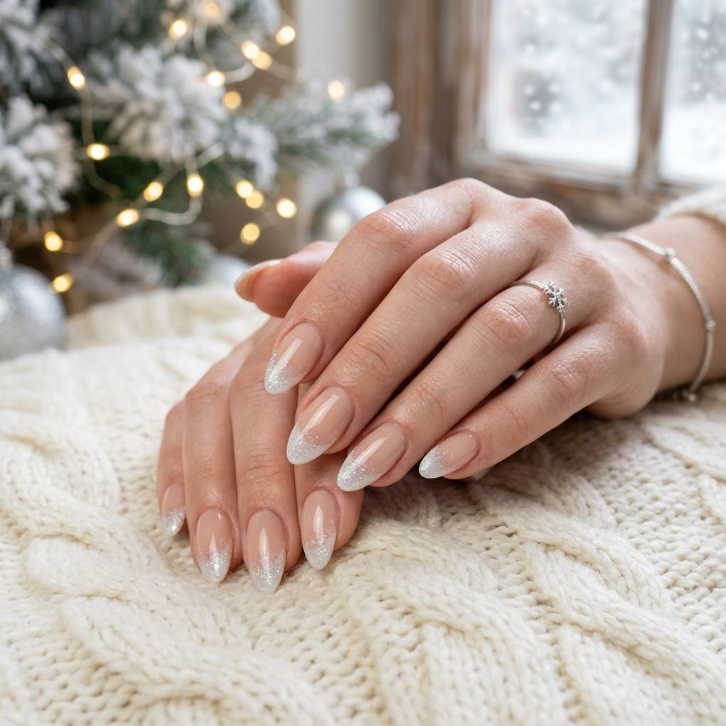 Frosted Tips Nails Ideas