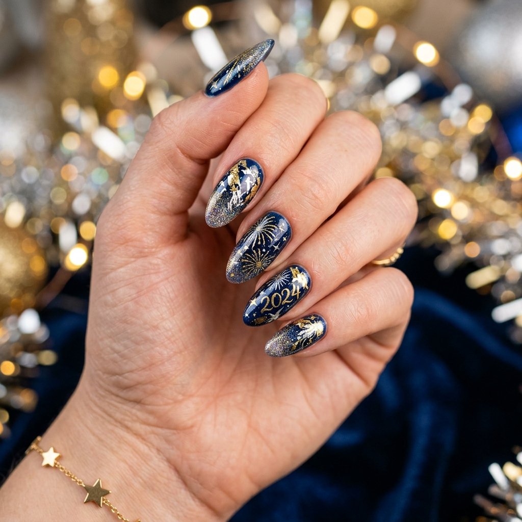 New Year Nail Art Ideas
