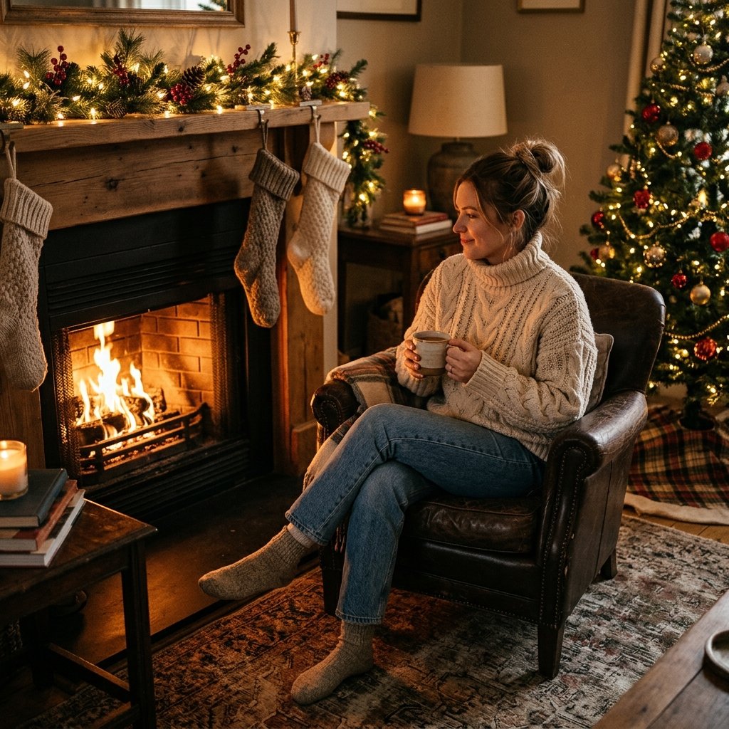 27 Christmas Outfit Ideas You'll Want to Pin & Wear 3 Cozy Knit Sweater Idea