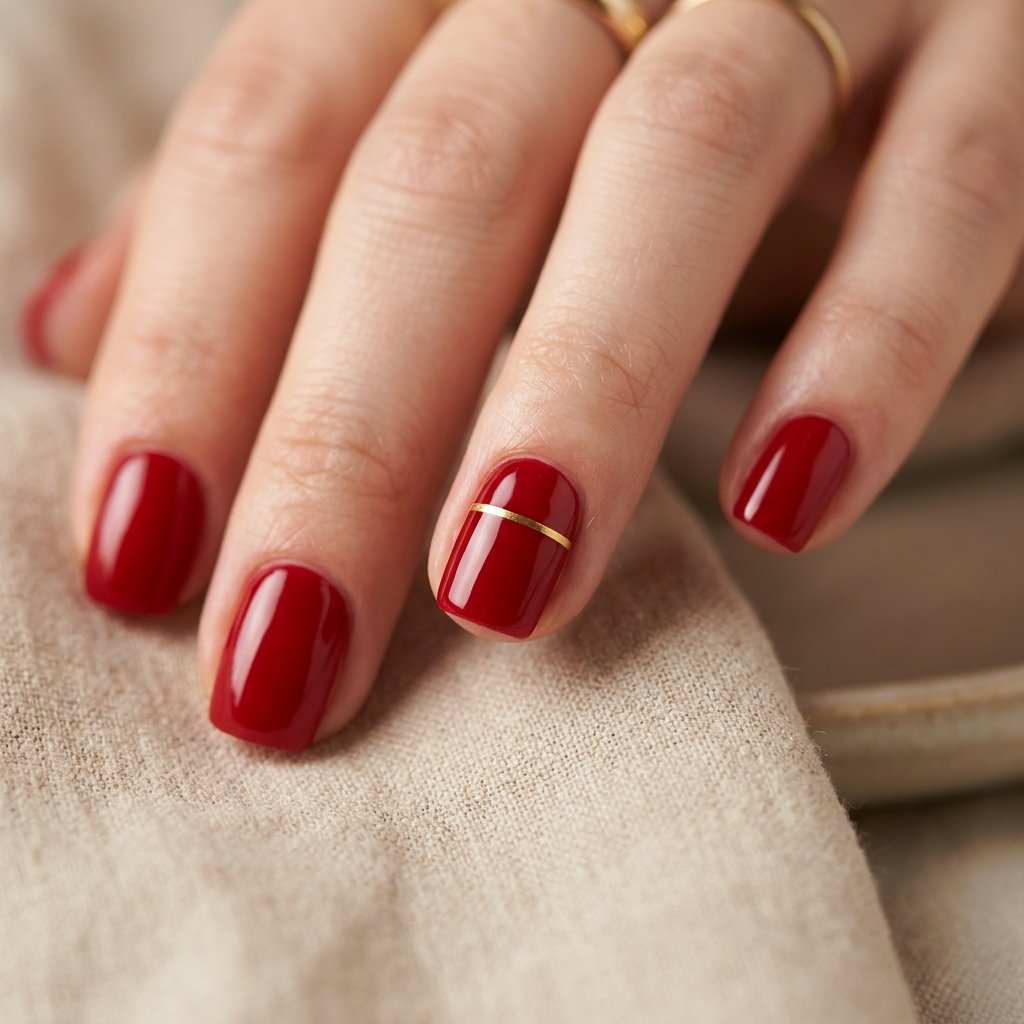 Minimalist Chinese New Year Nail Ideas