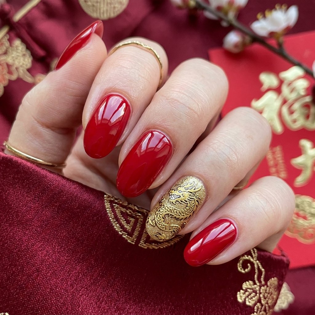 Traditional Pattern Nail Ideas