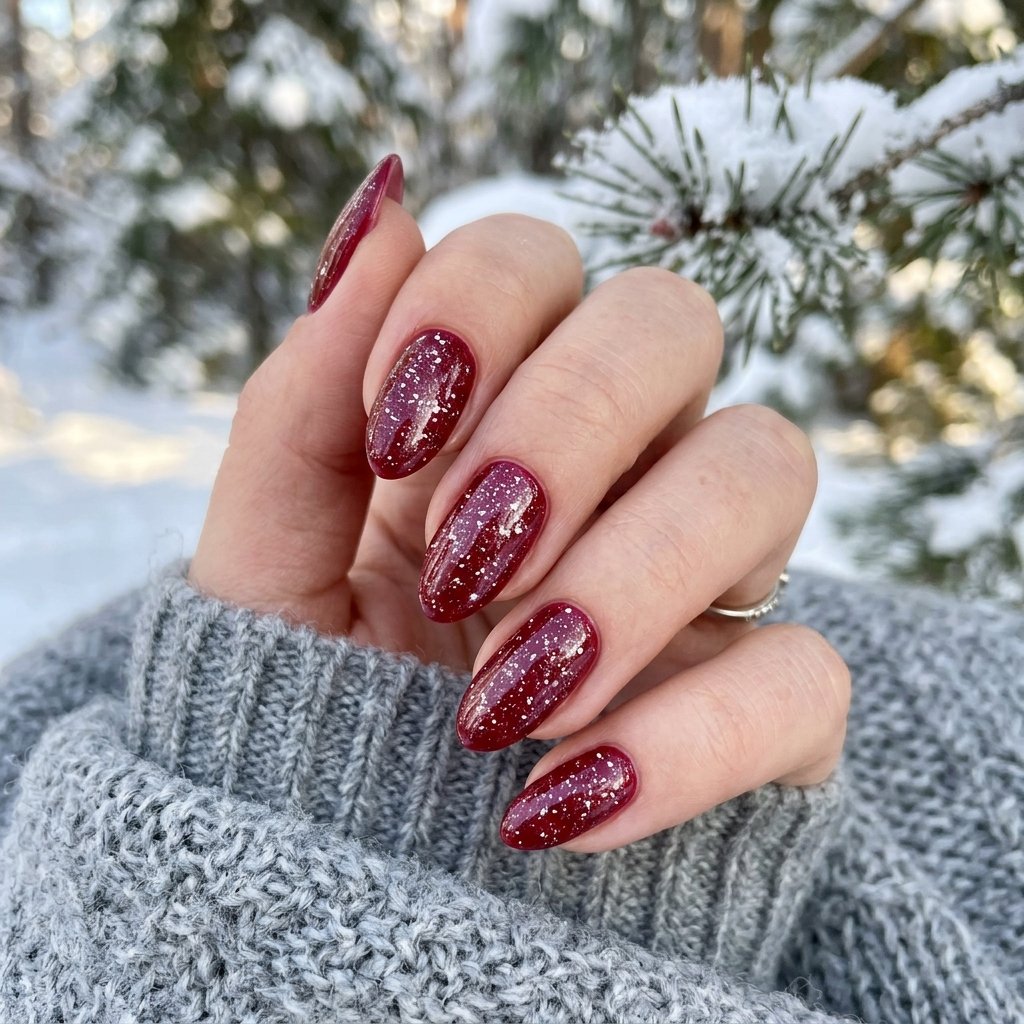 Snow-Dusted Nails Ideas