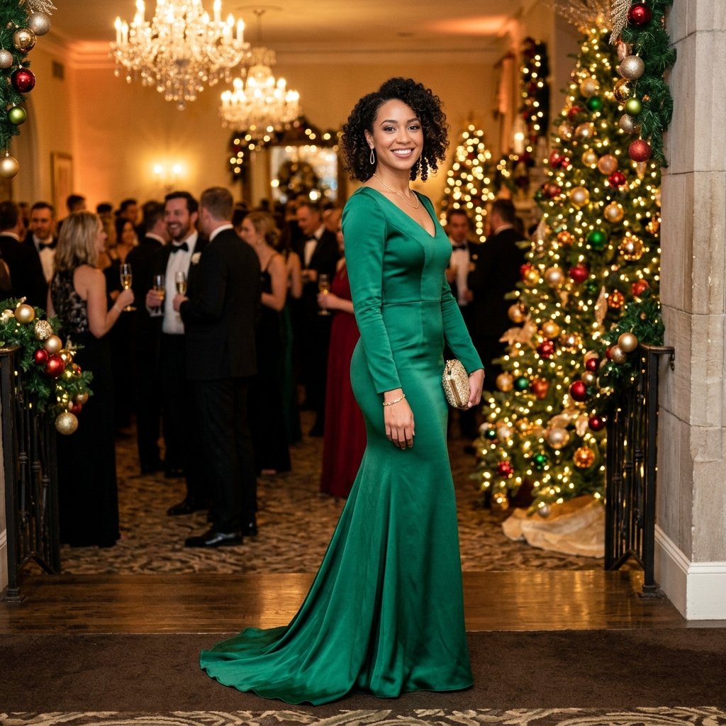 Emerald Green Gown Idea