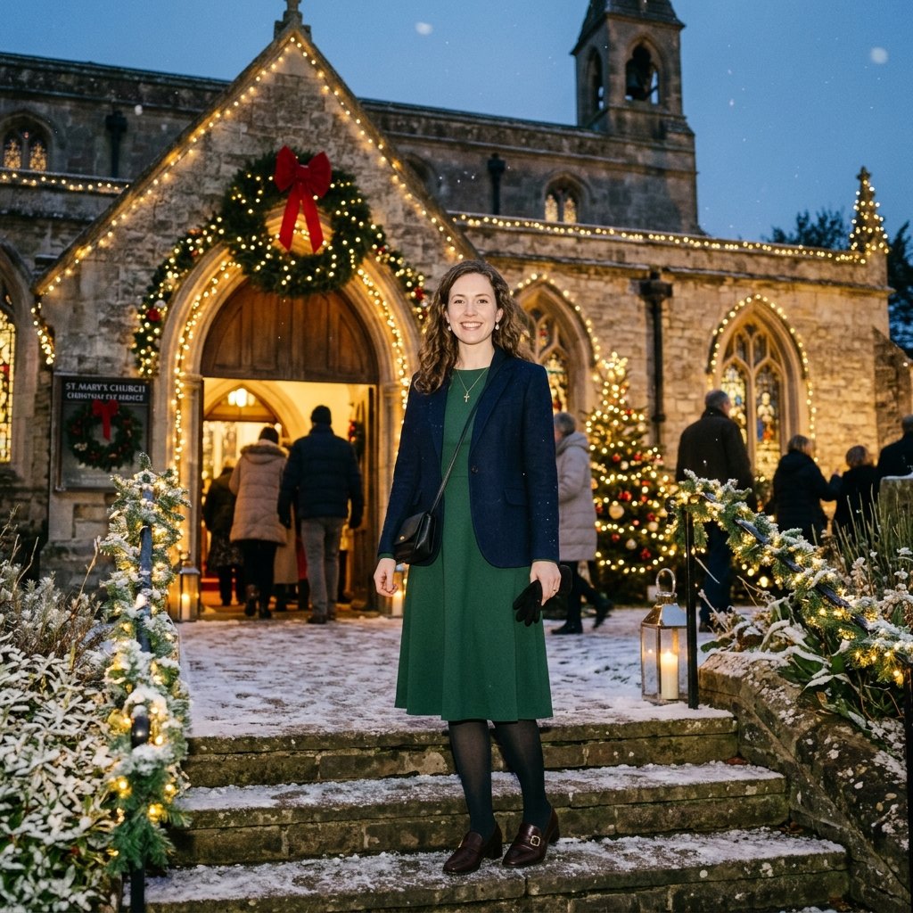 Holiday Church Outfit Idea