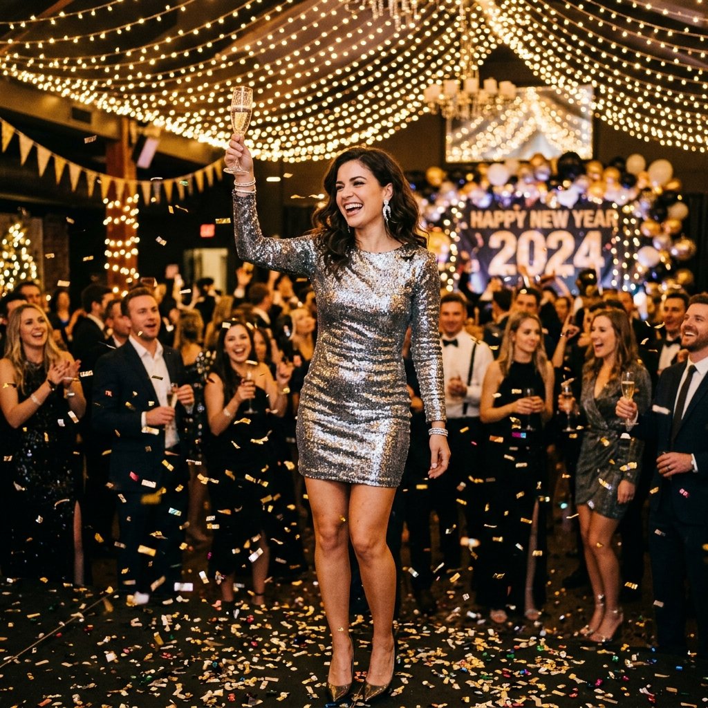 27 Christmas Outfit Ideas You'll Want to Pin & Wear 23 Metallic Party Dress Idea