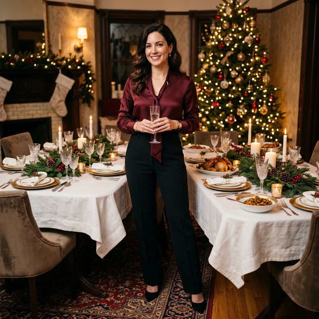 27 Christmas Outfit Ideas You'll Want to Pin & Wear 28 Chic Christmas Eve Outfit Idea