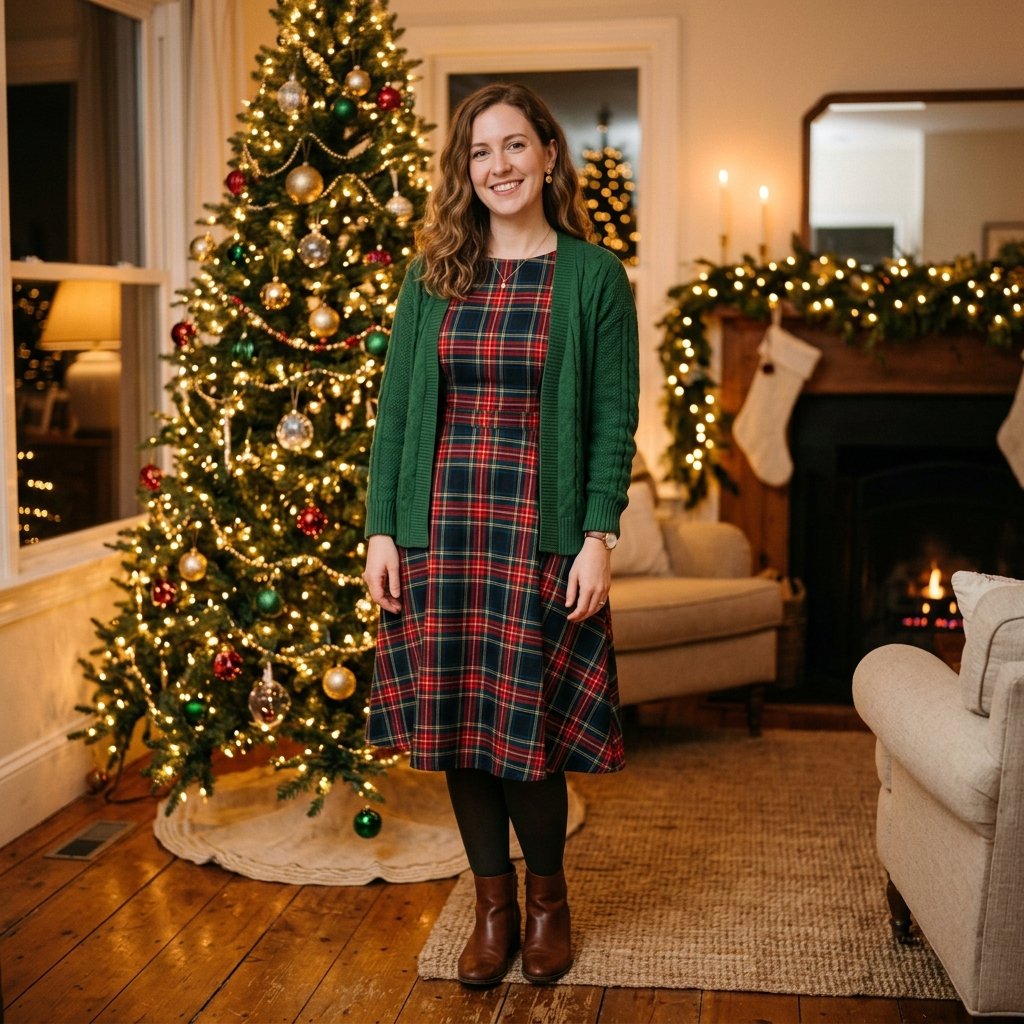 Tartan Print Outfit Idea