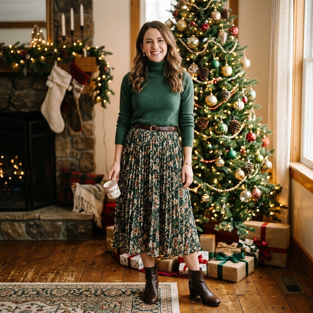 Turtleneck and Skirt Idea