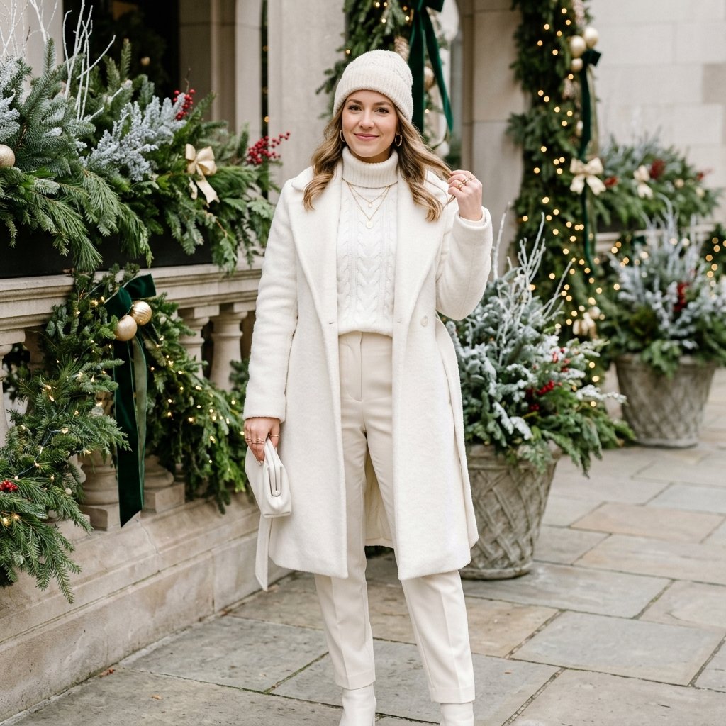 Winter White Outfit Idea