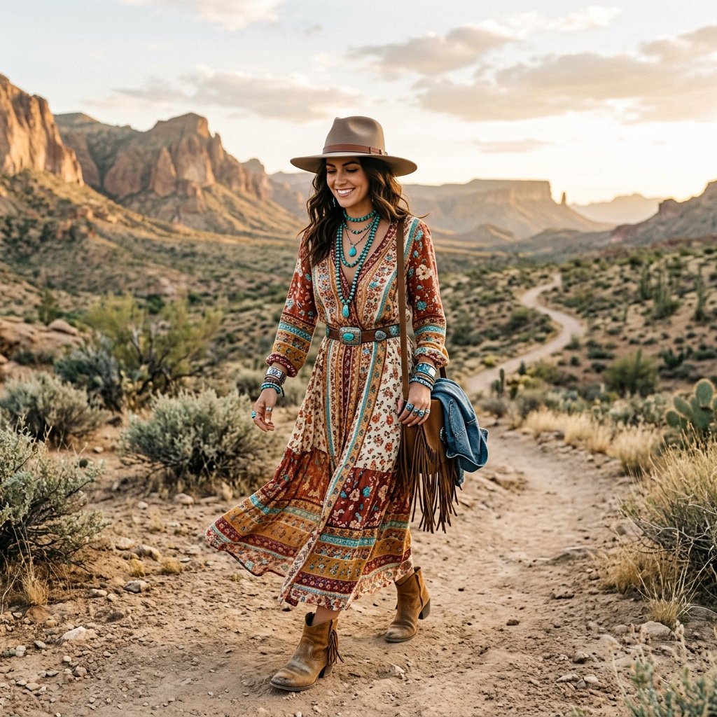 26 Texas Outfits Ideas That'll Steal Your Heart 23 Boho Western Outfit Ideas