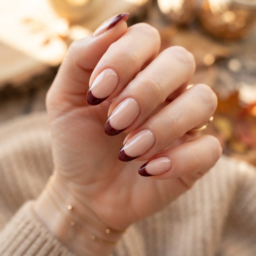 French Tip Fall Nail Ideas