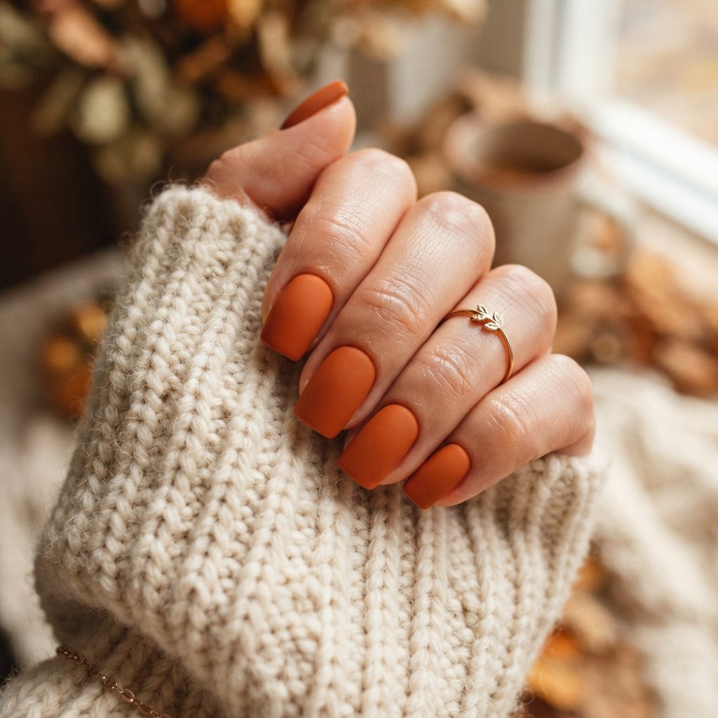 Burnt Orange Nail Ideas