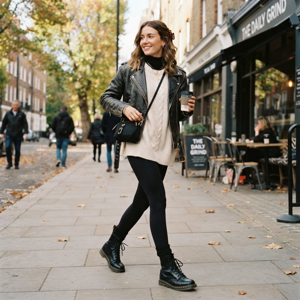 Dr Martens Outfit Women Ideas With Leggings