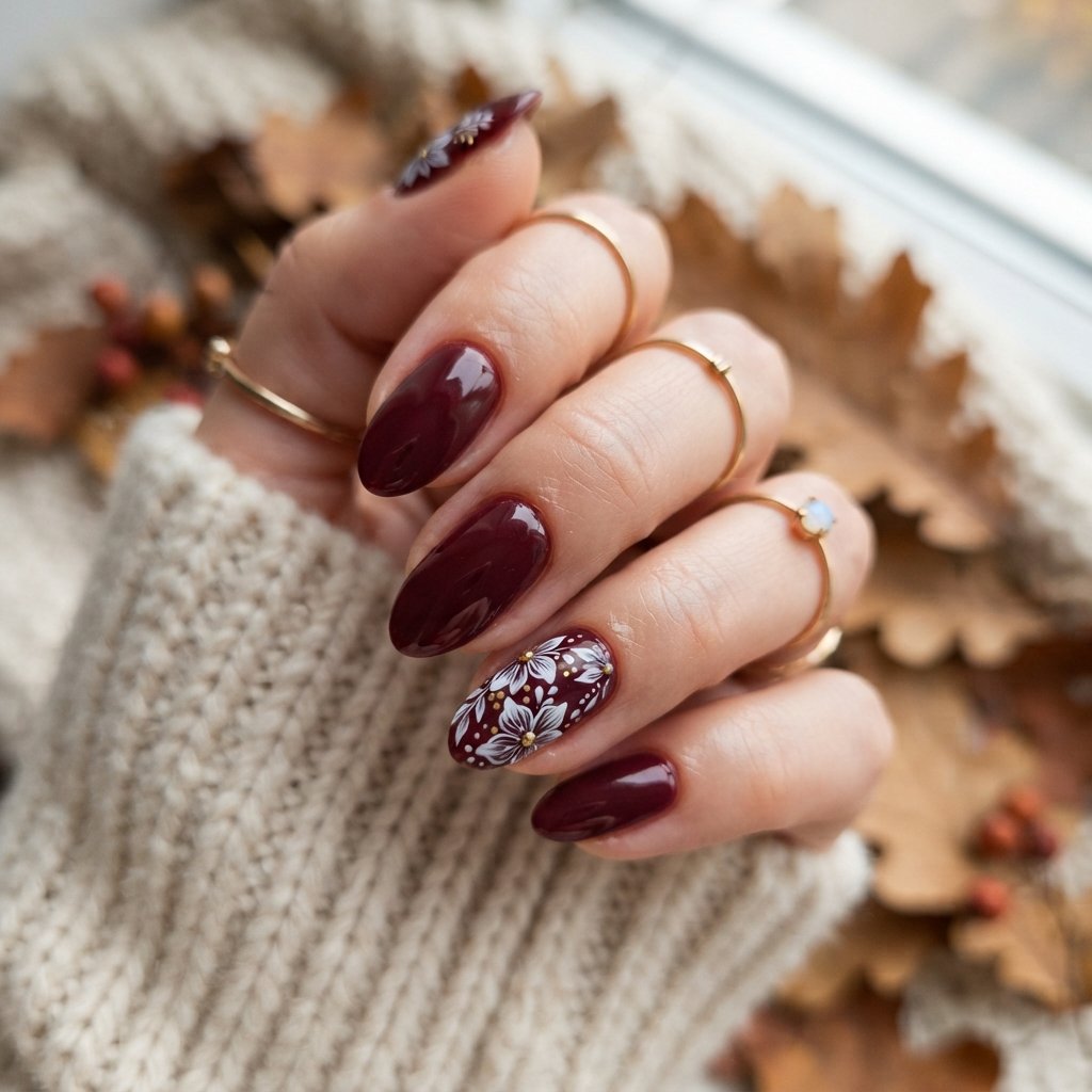 November Nails Ideas: 24 Fresh Looks to Inspire Your Next Manicure 16 Floral Nails Ideas
