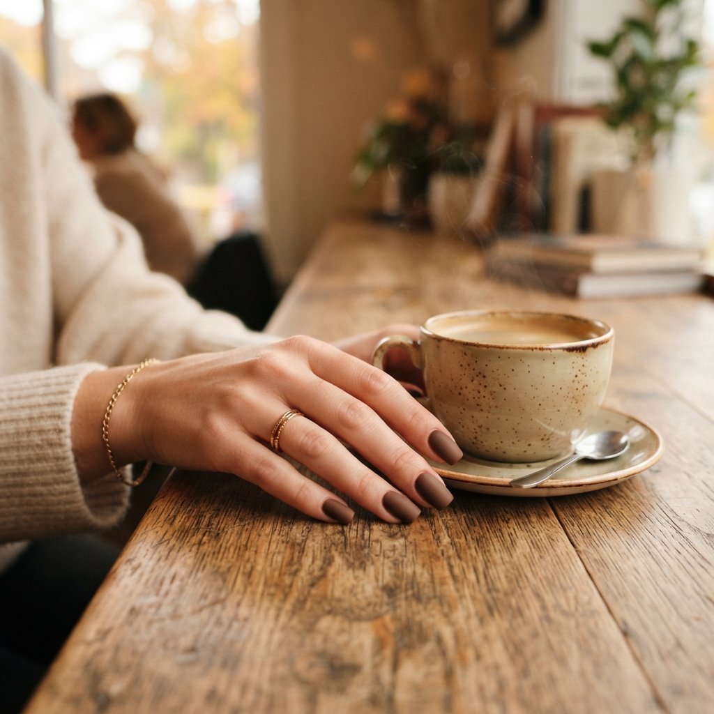 25 November Nails Fall Ideas You'll Want to Save Now 4 Chocolate Brown Nail Ideas