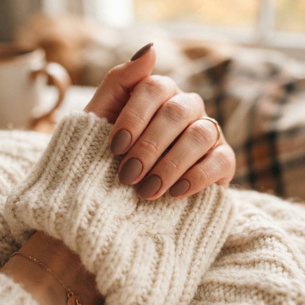 November Nails Ideas: 24 Fresh Looks to Inspire Your Next Manicure 3 Mocha November Nails Ideas