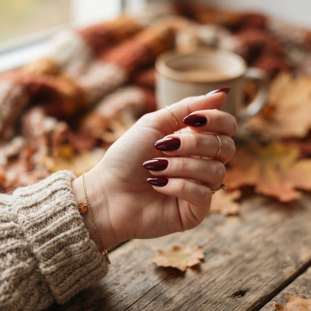 25 November Nails Fall Ideas You'll Want to Save Now 2 Burgundy Wine Nail Ideas