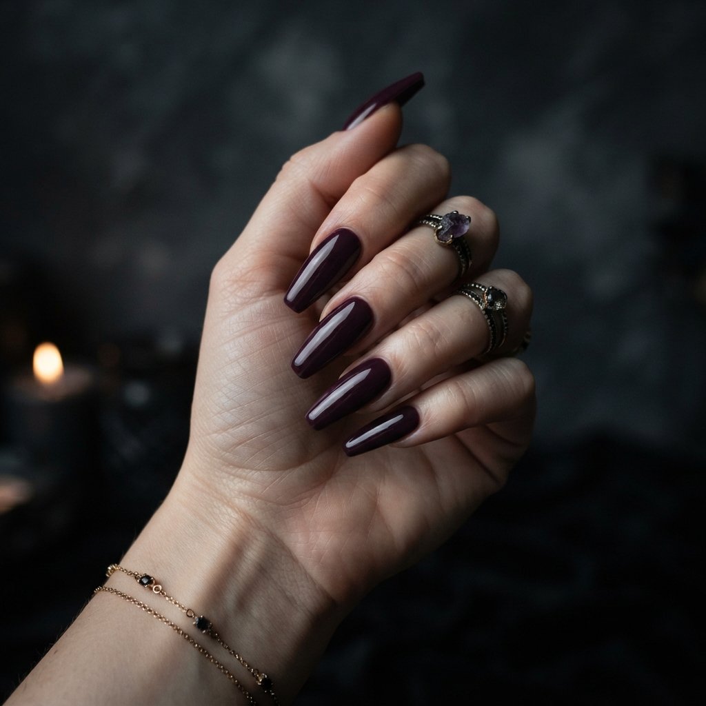 25 November Nails Fall Ideas You'll Want to Save Now 15 Coffin Shape Fall Nail Ideas