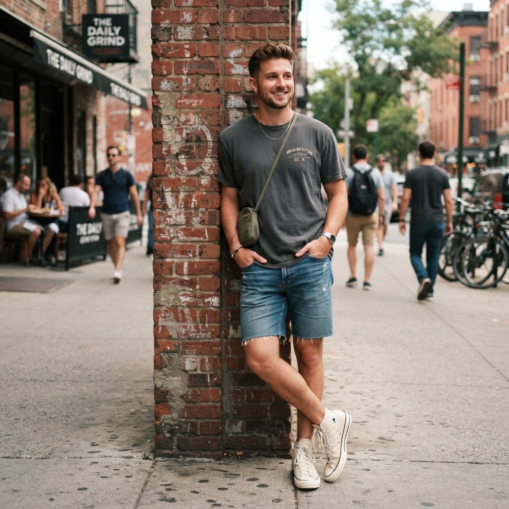 Denim Shorts Outfit Ideas