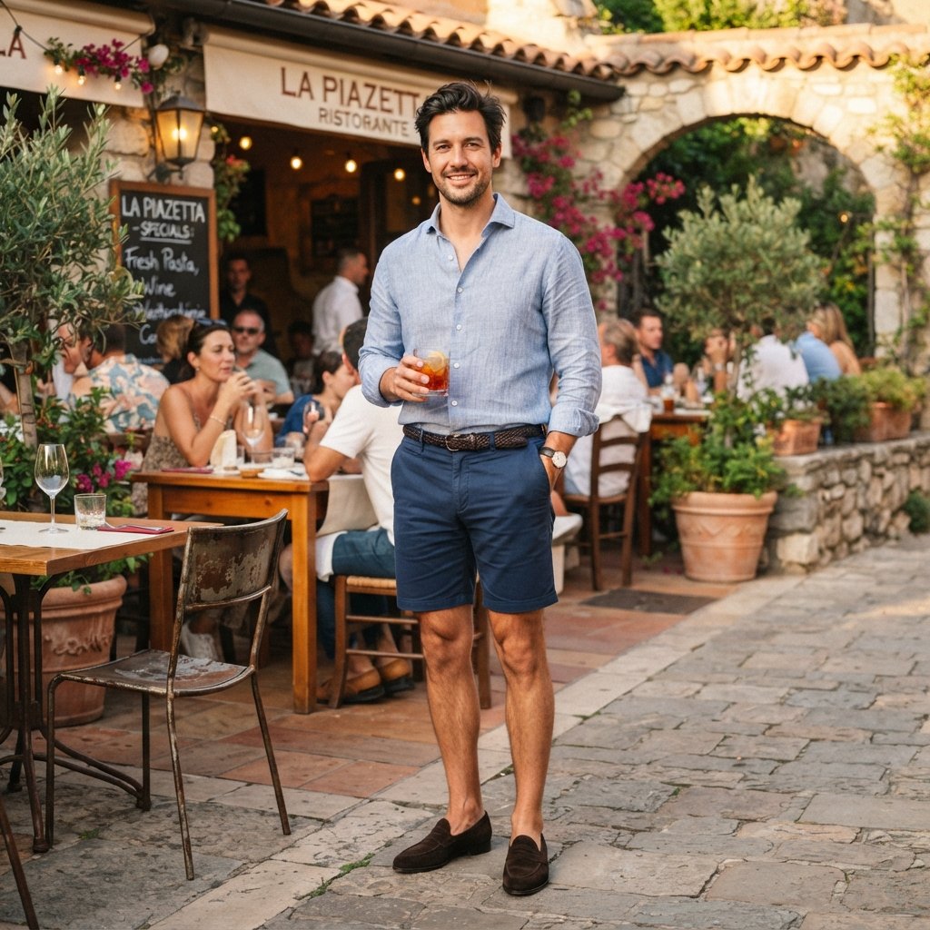 Shorts and Loafers Outfit Ideas
