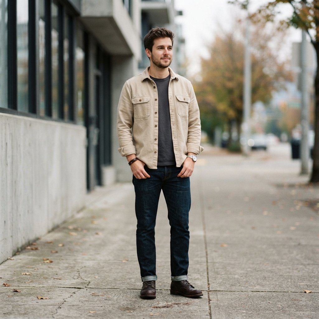 Outfits for Men With Overshirts