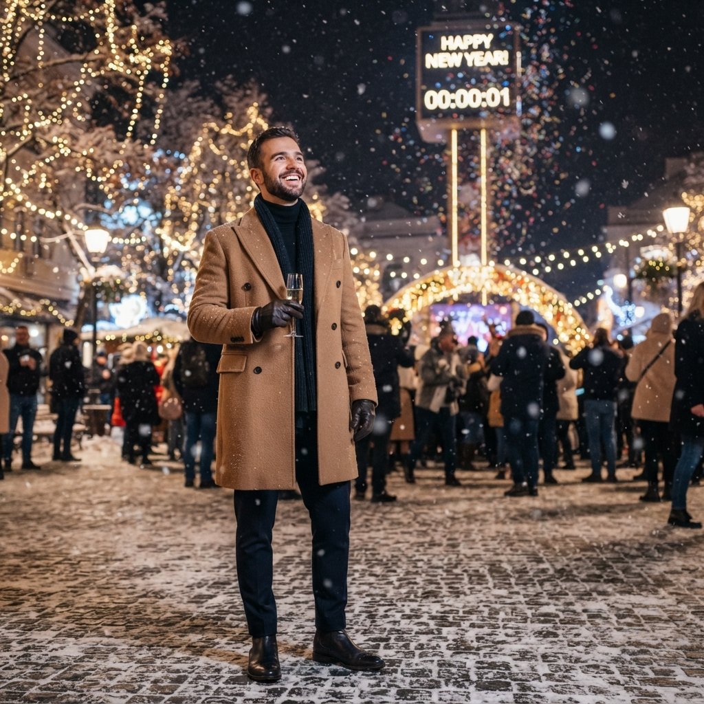 Wool Overcoat Layering Idea