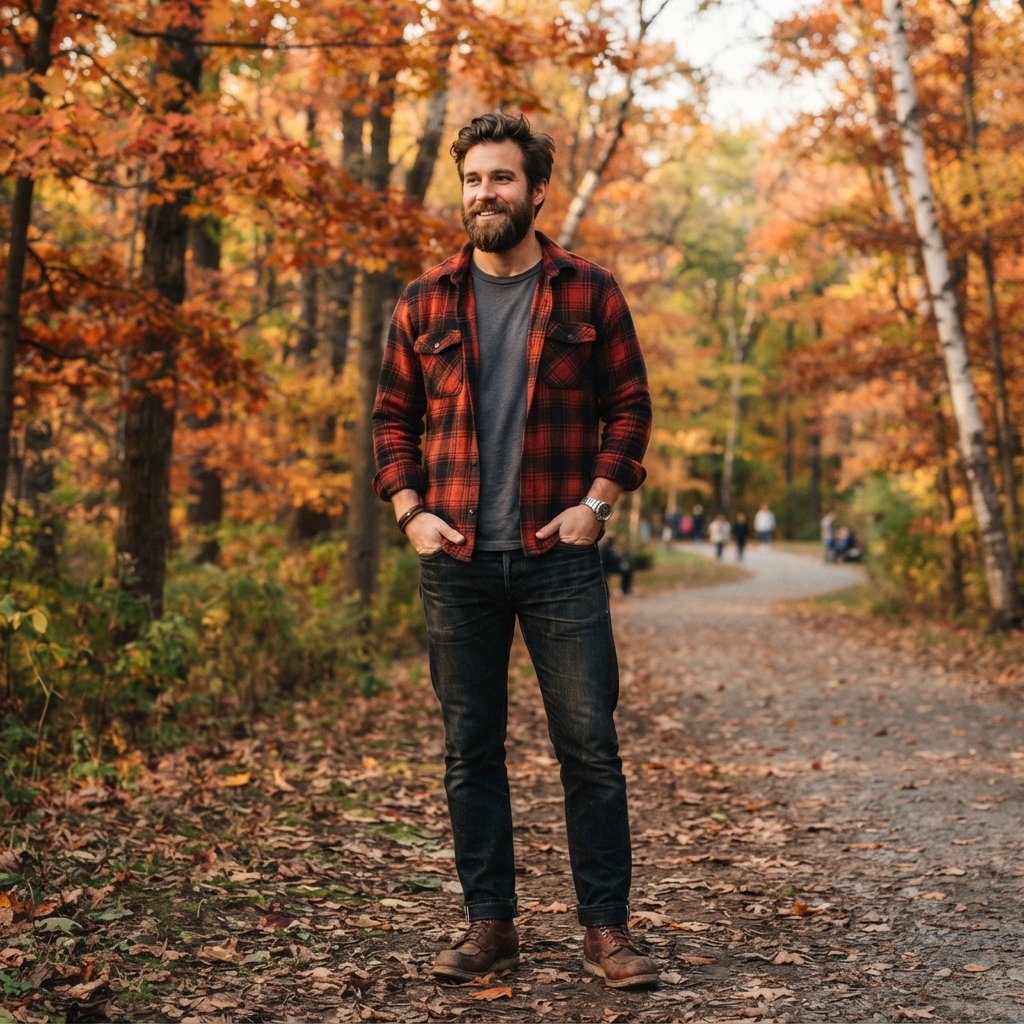 Outfits for Men With Flannel Shirts