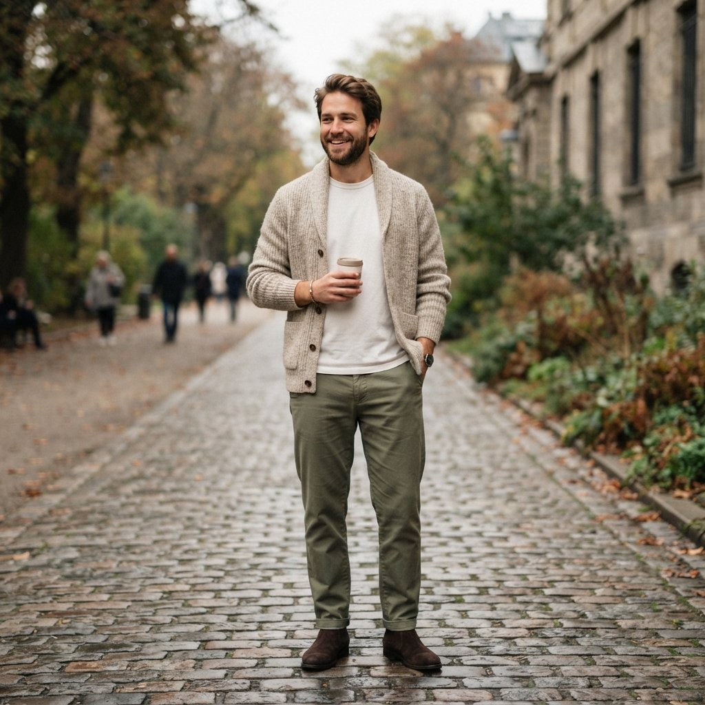 Casual Outfits for Men With Cardigans