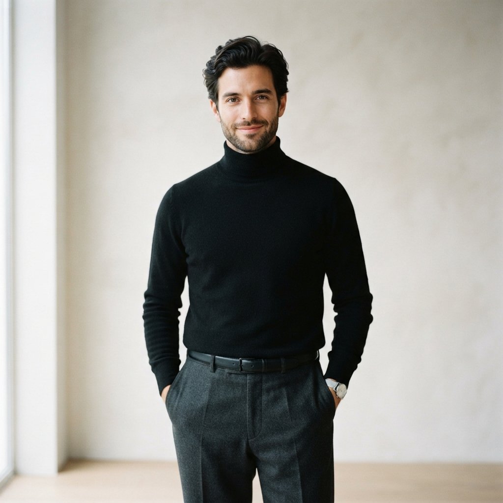 Outfits for Men With Turtlenecks