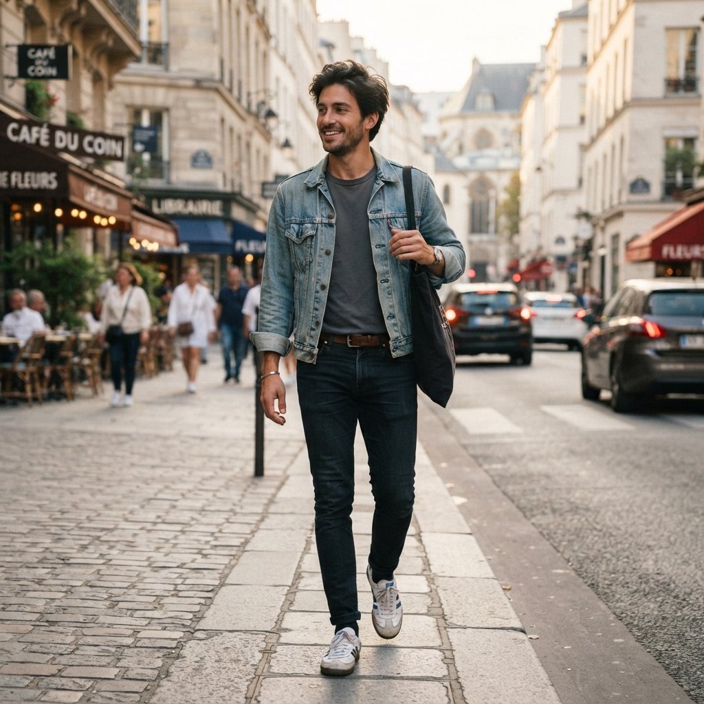 Casual Outfits for Men With Denim Jackets