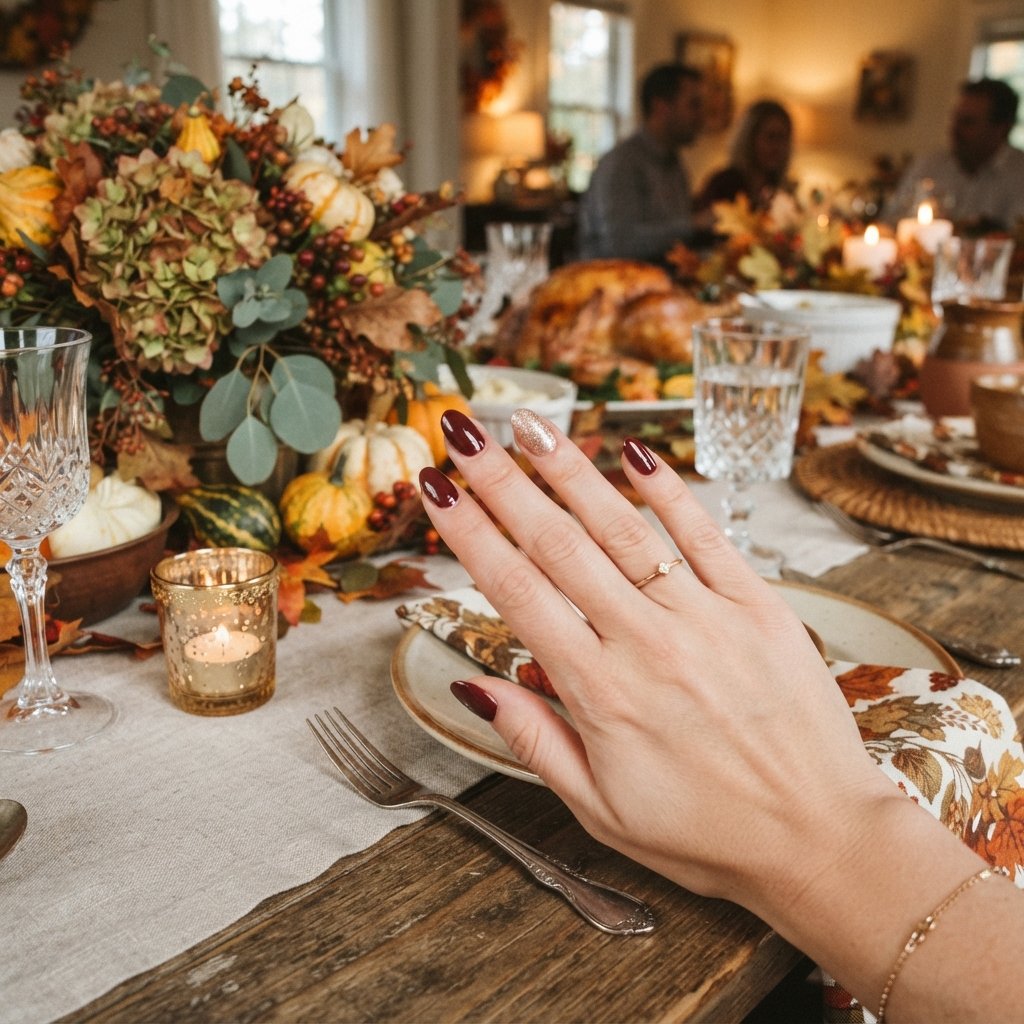25 November Nails Fall Ideas You'll Want to Save Now 17 Thanksgiving Nail Ideas