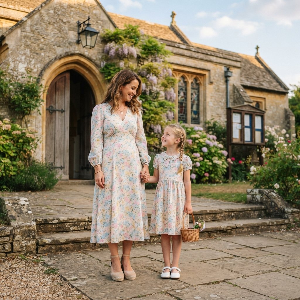 Mother Daughter Church Outfit