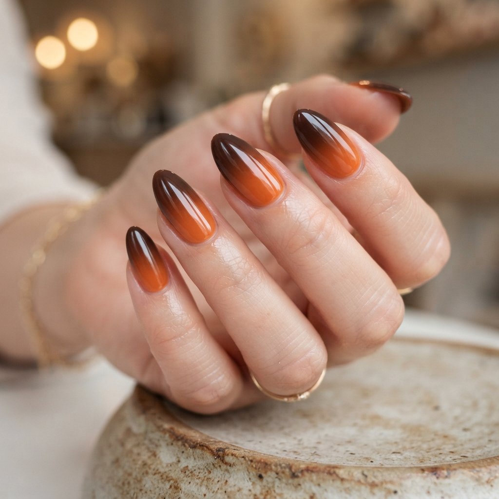 Ombre November Nail Art Ideas