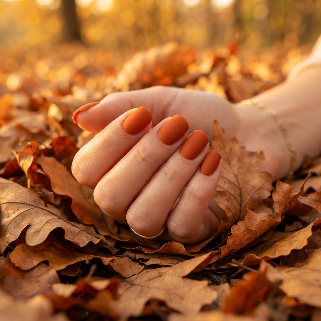 November Nails Ideas: 24 Fresh Looks to Inspire Your Next Manicure 6 Burnt Orange Nails Ideas