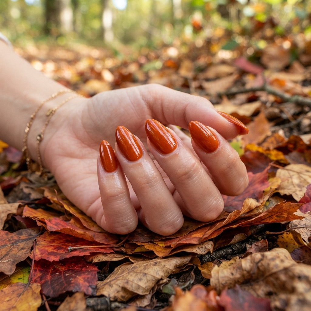25 November Nails Fall Ideas You'll Want to Save Now 3 Burnt Orange Nail Ideas