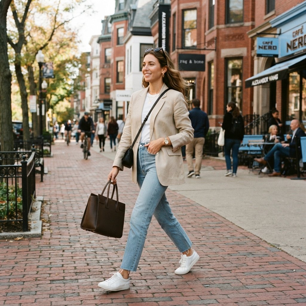 Newbury Street Shopping Outfit Idea