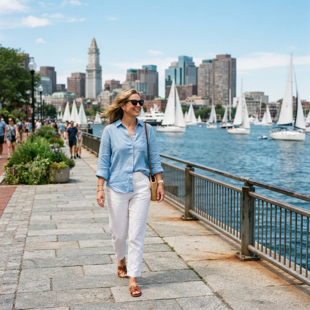 Boston Summer Harbor Outfit Idea