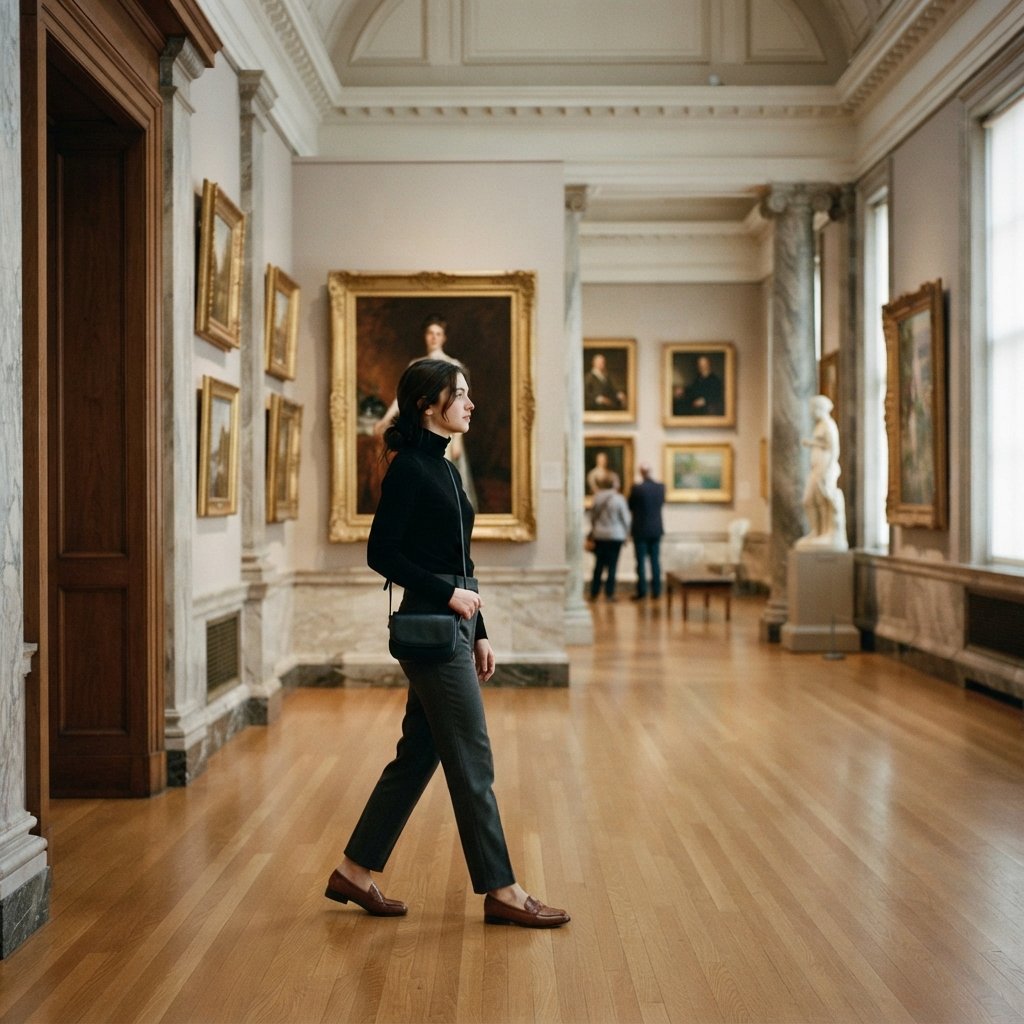 Boston Museum Visit Outfit Idea
