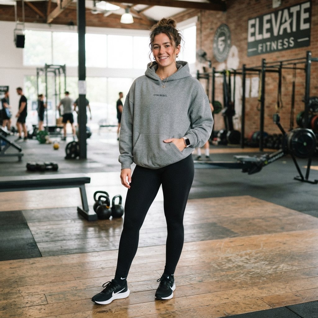 Oversized Hoodie Gym Outfit Ideas