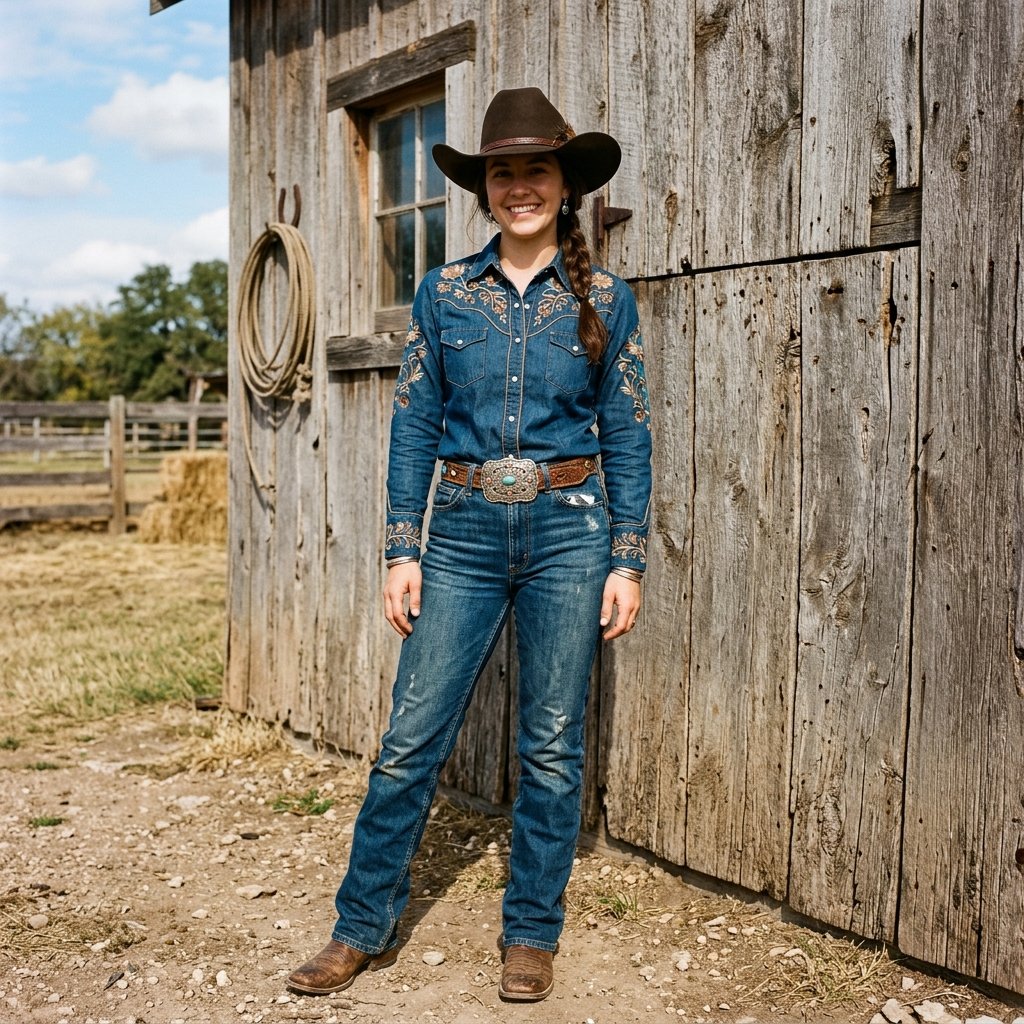26 Texas Outfits Ideas That'll Steal Your Heart 4 Western Shirt Outfit Ideas